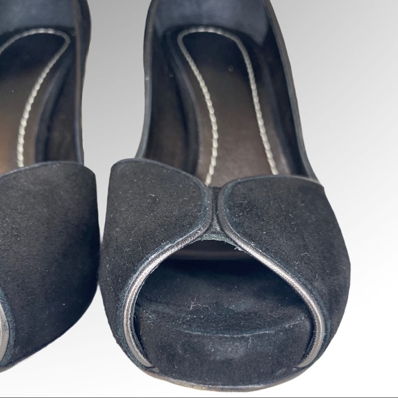 Diane Von Furstenberg peep toe pumps Sz 8 - Picture 5 of 9